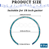 Waterproof PVC Flower Pattern Classical Guitar Sound Hole Ring Mouth Wheel Sticker DIY-WH20058-13B-2
