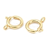 SHEGRACE Brass Spring Ring Clasps XGRPCN223-224G-1