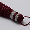 Nylon Tassels Big Pendant Decorations HJEW-L010-18-2
