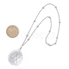 Glass Round Window Hanging Suncatchers HJEW-JM04522-02-3
