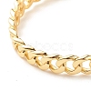 Brass Curb Chain Shape Open Cuff Bangle for Women BJEW-B054-38G-3