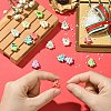 16Pcs 16 Colors Handmade Porcelain Beads PORC-CJ0001-13-5