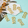 Open Back Bezel Pendants X-PALLOY-TAC0010-08KCG-5