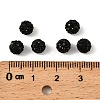 Polymer Clay Rhinestone Beads RB-H284-6MM-Half-280-2