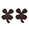 Natural Wenge Wood Pendants WOOD-T023-74-2