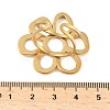 304 Stainless Steel Open Cuff Rings for Women RJEW-U060-04B-G-3