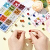150Pcs 15 Colors Pave Disco Ball Beads RB-YW0001-27-5