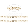 Brass Heart Link Chains CHC-D026-15A-G-1