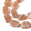 Natural Sunstone Beads Strands G-T138-25-2