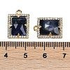 Natural Sodalite Faceted Rectangle Pendants G-I375-05G-08-3