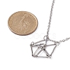 Tarnish Resistant 201 Stainless Steel Macrame Pouch Empty Stone Holder for Pendant Necklaces Making NJEW-JN04449-2