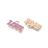 Valentine's Day Theme Alloy Enamel Pendants ENAM-T020-50D-06-2