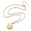 304 Stainless Steel Constellation Pendant Necklaces NJEW-K392-01G-11-4