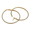 Ion Plating(IP) 304 Stainless Steel Ring Hoop Earrings for Women EJEW-M023-08A-1