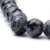 Natural Snowflake Obsidian Beads Strands G-S259-20-10mm-3