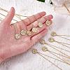 925 Sterling Silver 12 Constellation Necklace Gold Horoscope Zodiac Sign Necklace Round Astrology Pendant Necklace with Zircons Birthday Jewelry Gift for Women Men JN1089F-4