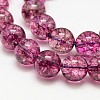 Dyed Round Natural Crackle Quartz Beads Strands G-K084-6mm-MA-3