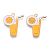 Alloy Enamel Pendants X-ENAM-S115-015-3
