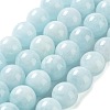 Round Grade AB Natural Aquamarine Bead Strands G-F289-01-12mm-2