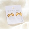 304 Stainless Steel Stud Earrings for Women EJEW-K306-04G-2