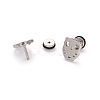 Tarnish Resistant 304 Stainless Steel Owl Earlobe Plugs LS-EJEW-I196-14B-1