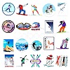 Skiing Theme Waterproof PVC Adhesive Stickers STIC-PW0014-004-3