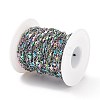 Rainbow Color 304 Stainless Steel Link Chains STAS-P219-74M-3