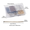 600Pcs 6 Colors Iron Flat Head Pins IFIN-YW0001-97-4