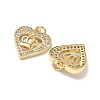 Brass Micro Pave Cubic Zirconia Pendants KK-Q068-51B-G-2