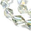 Electroplate Transparent Glass Beads Strands EGLA-E060-01A-FR01-3