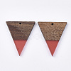Resin & Walnut Wood Pendants RESI-T035-06-3