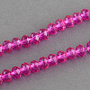 Spray Painted Glass Bead Strands DGLA-R030-6mm-06-1