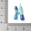 Brass Enamel Pendants KK-E093-03G-H-02-3