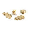 Ion Plating(IP) 304 Stainless Steel Stud Earring Findings STAS-I206-46G-2