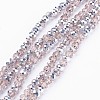 Electroplate Glass Bead Strands X-GR6MMY-19S-1
