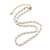 Natural Cultured Freshwater Pearl Rice Beaded Necklaces NJEW-JN06044-3