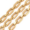 201 Stainless Steel Oval Link Chains CHS-H118-15G-1