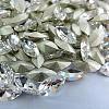 Glass Pointed Back Rhinestone Cabochons RGLA-A011-4x8mm-M-2