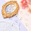 24Pcs 6 Styles Brass Micro Pave Clear Cubic Zirconia Earring Hooks KK-BBC0024-46-4