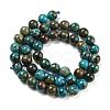 Natural Chrysocolla Beads Strands G-P503-8MM-05-3