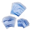 60Pcs 3 Sizes Rectangle PVC Resealable Packaging Bags OPP-YW0001-02-1