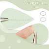 150Pcs 925 Sterling Silver Open Jump Rings STER-UN0001-01-6