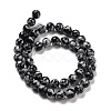 Synthetic Snowflake Obsidian Beads Strands G-E568-03C-2