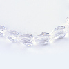 Transparent Glass Bead Strands X-GLAA-R024-6x8mm-06-1