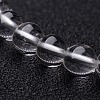 Natural Crystal Round Beaded Stretch Bracelets BJEW-F202-07-2