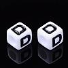 Letter Acrylic Beads PL37C9129-D-2