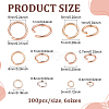 600Pcs 304 Stainless Steel Open Jump Rings STAS-ME0003-50-2