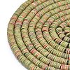 Natural Unakite Beads Strands G-P575-B25-6x1mm-3