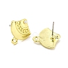 Rack Plating Alloy Stud Earring Finding FIND-C053-09B-G-2