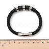 Braided Leather Cord Bracelets for Men BJEW-Z081-11P-01-5